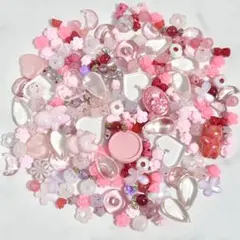 ピンク系 赤系 キッズビーズセット まとめ売り ハンドメイド