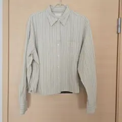 ユニクロ JW ANDERSON ストライプ オックスフォードシャツ L 長袖