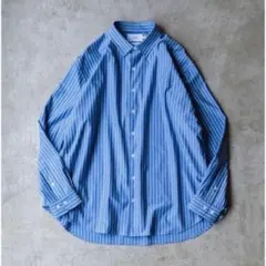 定価15800円 SO 大山シュン ストライプレギュラーカラーシャツ Mサイズ