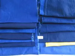 No.A523-2　古布の木綿の無地　１３枚