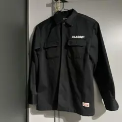 XLARGE ブラック ワークシャツ　長袖シャツ