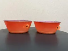 〖アメリカ購入〗ヴィンテージ ファイヤーキンググラデーション ボウル 2個セット