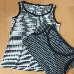 pour la frime タンクトップ ストライプ 2枚セット