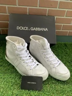 DOLCE & GABBANA ホワイト ハイカットスニーカー　ドルガバのサムネイル