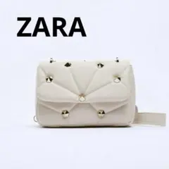 ZARA キルティング ショルダーバッグ　スタッズのサムネイル