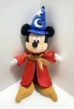 ディズニー ミッキー 魔法使いの弟子 ファンタジア ぬいぐるみ ストラップ