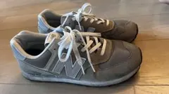 （ジャンク）New Balance 574 スニーカー グレーのサムネイル