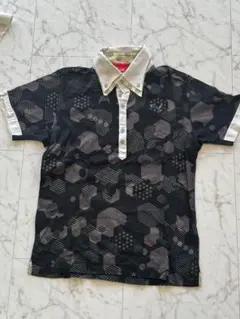 Picone Club ストライプ柄シャツ サイズI 黒 半袖 Sサイズ - メルカリ