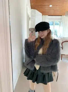 GRL ファーコート[k9254d] チャコール