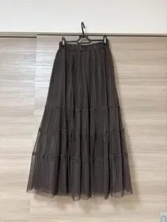 A part by チュールティアードスカート