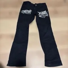 ブラック プリント ロングパンツ 130サイズ