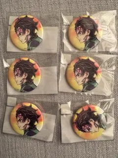 鬼滅の刃 WEB SHOPくじ 繋ぐ 炭治郎と義勇F賞 缶バッジ6個