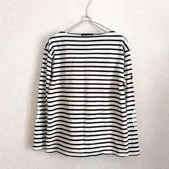 セントジェームス　ウエッソン　エルボーパッチ　ボーダー　ロングTシャツ