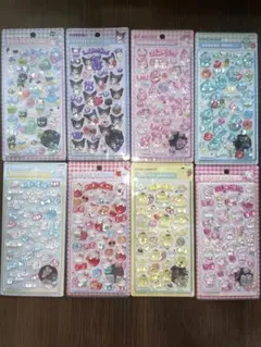 サンリオ　ボンボンドロップシール全種類8枚