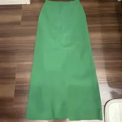 グリーン フレアスカート サイズF