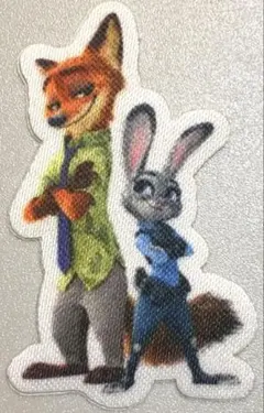 ズートピア　ワッペン　シール