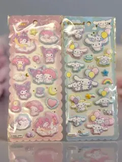 【正規品】マシュマロシール 2点セット クロミ、マイメロ　シナモロール