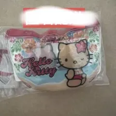 サンリオ　プールバッグ風ミニポーチ2 ハローキティ