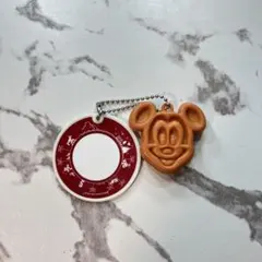 東京ディズニーランド ミッキー ワッフル キーホルダー