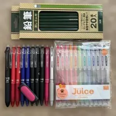 【未使用品】PILOT FRIXION 10本 & Juice 12色鉛筆セットのサムネイル