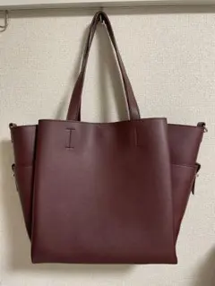 BEAUTY&YOUTH トートバッグ バーガンディーのサムネイル