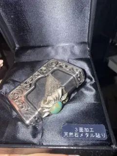 ZIPPO 天然石 ターコイズ風 3面加工 USA製 希少モデル 箱付き - メルカリ