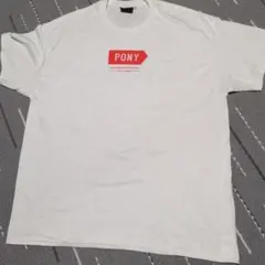 PONY ロゴプリント Tシャツ ホワイト XLのサムネイル