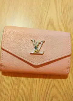 【美品】Louis Vuitton/ミニ財布/桜ピンク、シルバーロゴ