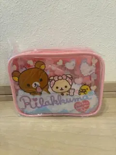 リラックマ コリラックマ キイロイトリ トラベルセット　ポーチ ピンク 未使用