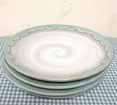 新品未使用✨丸皿　緑水丸シリーズ　4枚セット