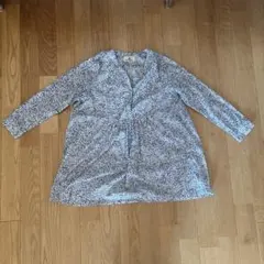 花柄長袖ワンピース レディース