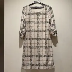 tocco closet 花柄チェック柄ワンピース 長袖 M 新品タグ付のサムネイル