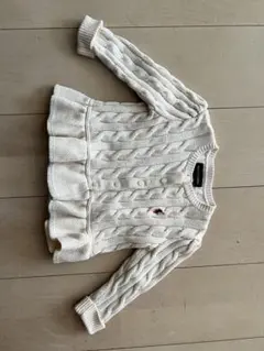 Ralph Lauren アイボリー カーディガン 12M