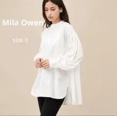 ミラオーウェンMila Owen ホワイト 長袖 ブラウス　日焼け対策のサムネイル