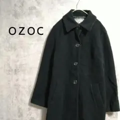 オゾック　ロングコート　チェスターコート アウター　ボタン　羽織り　防寒　襟付き