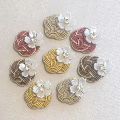 【水引】梅結び 4本取り　和カラー☆