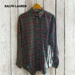 Polo RALPH LAUREN ラルフローレン ゴルフ チェック 長袖 L