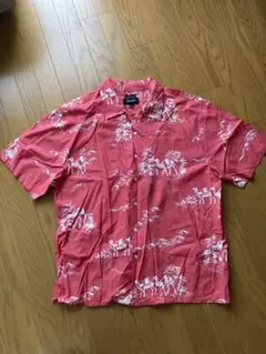 BRIXTON 半袖　赤　アロハシャツ　ラクダ柄　L