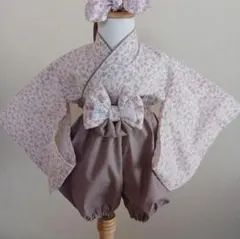 【即日発送】ベビー袴　着物　80サイズ　手作り