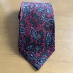 M.L. Serres ペイズリー柄 ネクタイ絹100%