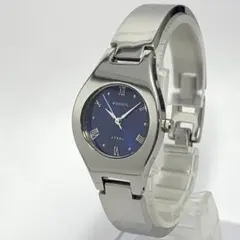 電池交換済 883 FOSSIL フォッシル クォーツ 腕時計 ネイビー ブレスのサムネイル