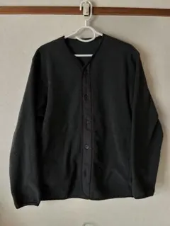 素材に還るフリースカーディガン　無印良品　L グレー
