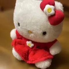 サンリオ 平成レトロ　 ハローキティ ぬいぐるみ 赤いドレス