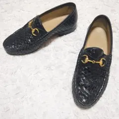 GUCCI グッチ ホースビットローファー レザー 22.5 レディース 革靴