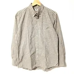 UNIQLO ユニクロ チェック柄BDシャツ M 長袖 コットン100%