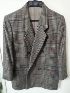 BURBERRY　チェックテーラードジャケット☆難あり