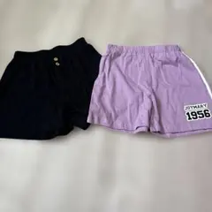 新品　130 ハーフパンツ　半ズボン　ショートパンツ　夏服　子供服　2枚セット