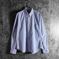 2009AW コムデギャルソンオム コットンチェックシャツ ライトブルー 日本製のサムネイル