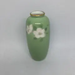 深川製磁 色絵彩磁 小さい花瓶 ミニ花瓶