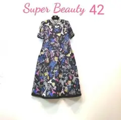 ✨新品極美42黒✨定価¥19800❣まるでリカちゃん✨大人気セレブParis柄✨